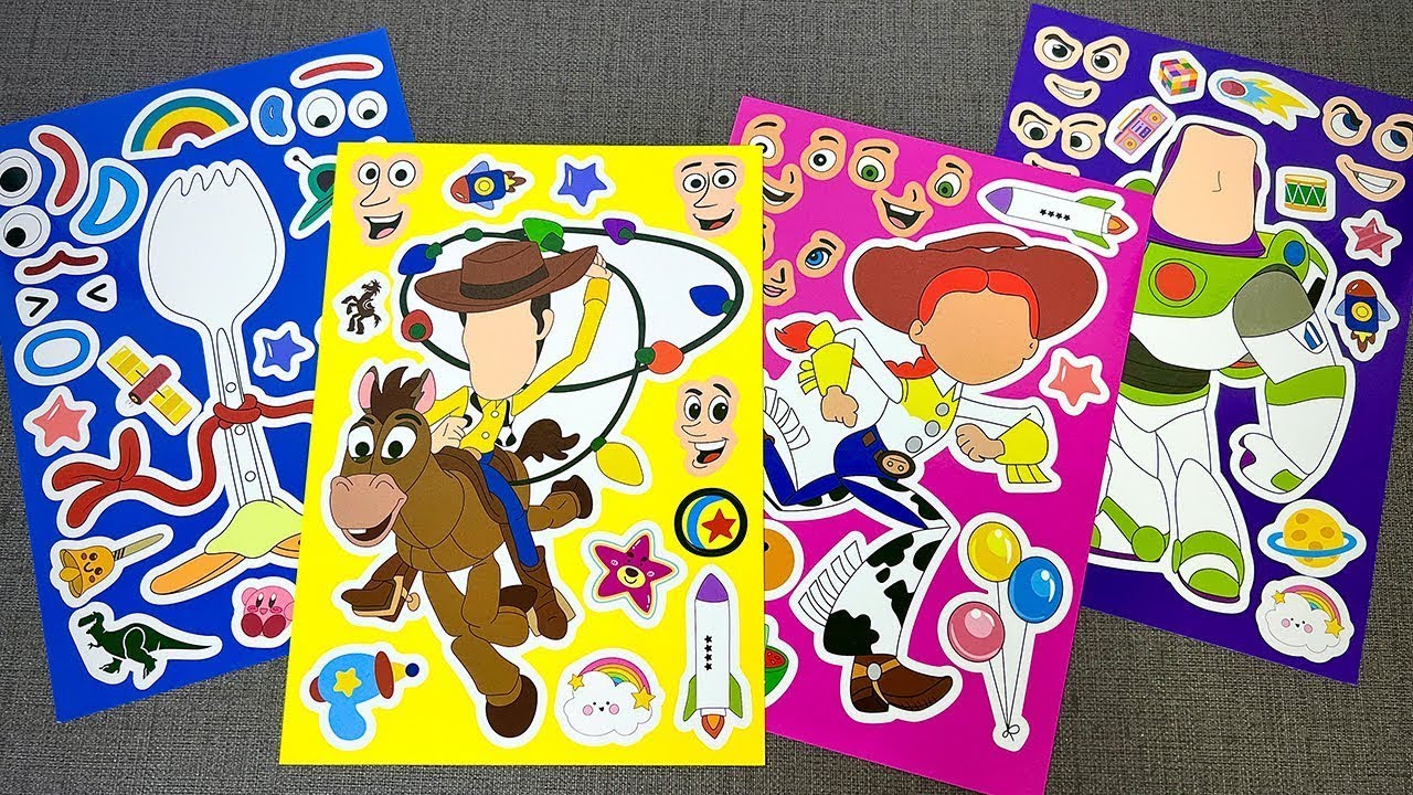 [🍒paper diy🍒] Amazing TOY STORY 5 Sticker 🤠🚀 Woody & Buzz Lightyear Dress Up | Oddly Satisfying ASMR