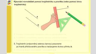Rýsování Rovnoběžek Pomocí Trojúhelníku A Pravítka, Geometrie Pro 4.Ročník, Str. 13, Úvod A