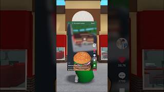 building the NEW BLOXY BURGERS😍 #bloxburg #roblox #shorts