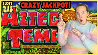 CRAZY JACKPOT ON AZTEC TEMPLE! HIGH LIMIT