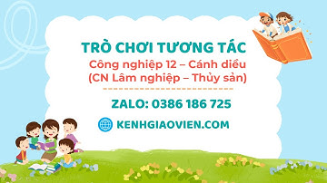 Trò chơi khởi động Công nghệ 12 (Lâm nghiệp - Thủy sản) Cánh diều