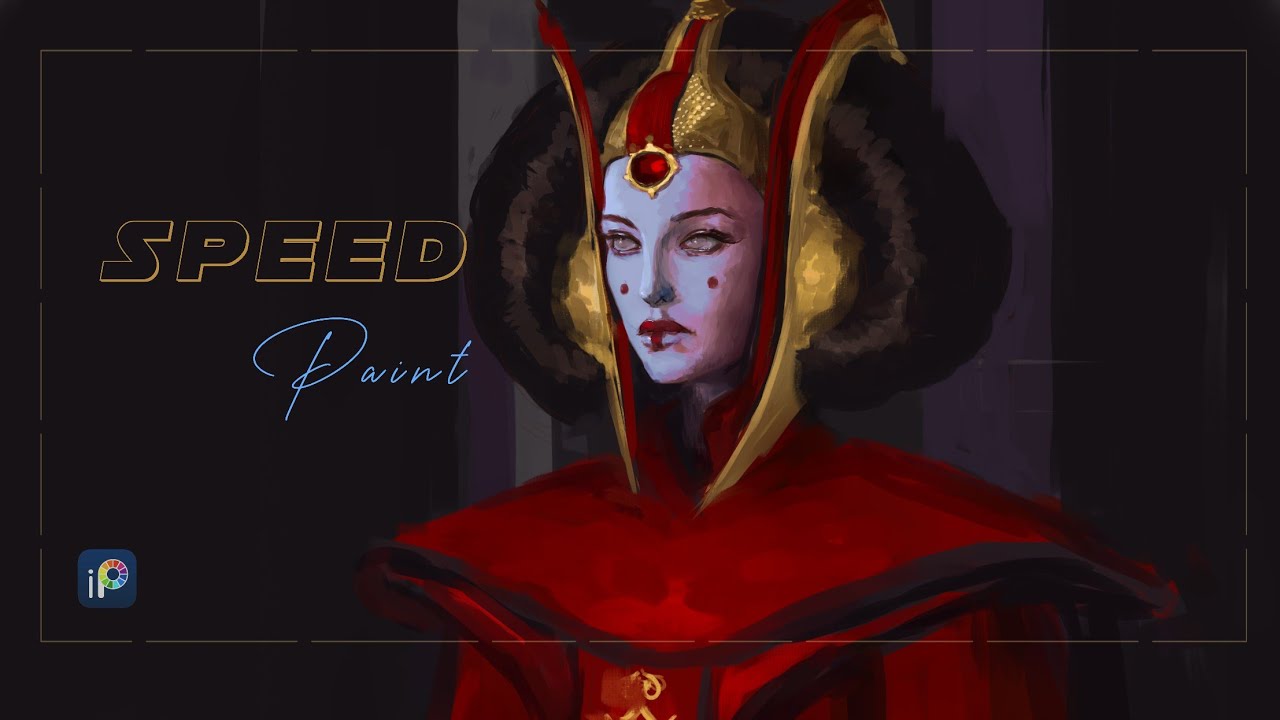 Ibispaint Speedpaint (Padmé Amidala) Star wars - YouTube