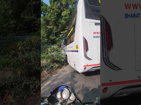 13.5meter long sleeper bus Struggling to Drive in narrow ghat road😯 ghat driving is not easy always🙌
