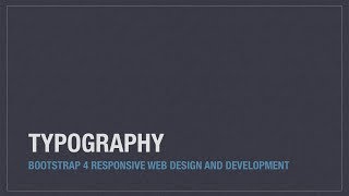 Celebrity Bootstrap 4 (Alpha 6) utilities: Typography Wealth