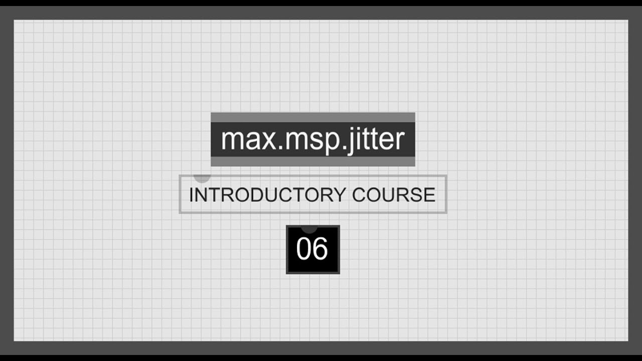 Max/MSP/Jitter Introductory Course | 06 | Transform Cold Inlets into ...