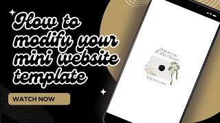 How to Customize Your Wedding Mini Website in Minutes | Easy Canva Tutorial for Brides & Creators