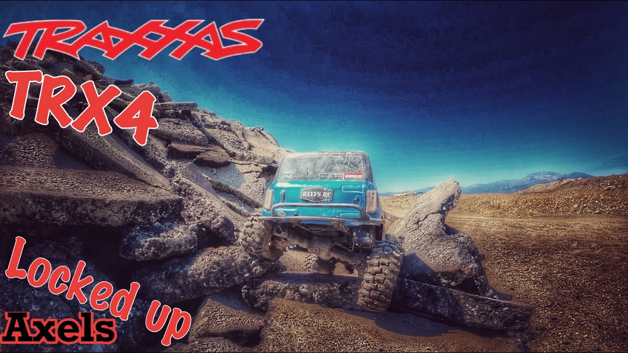 Traxxas Trx4 axel bearing replacement, locked up axles and we get to a crawl