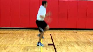 Single Leg Balance + Hop (90 Degree Rotation)