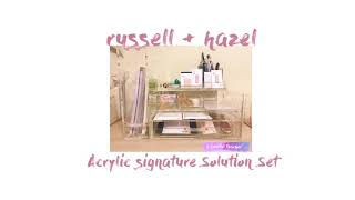 Russell Hazel Acrylic Signature Solution Set Home Office A Soulful Teacher Organization