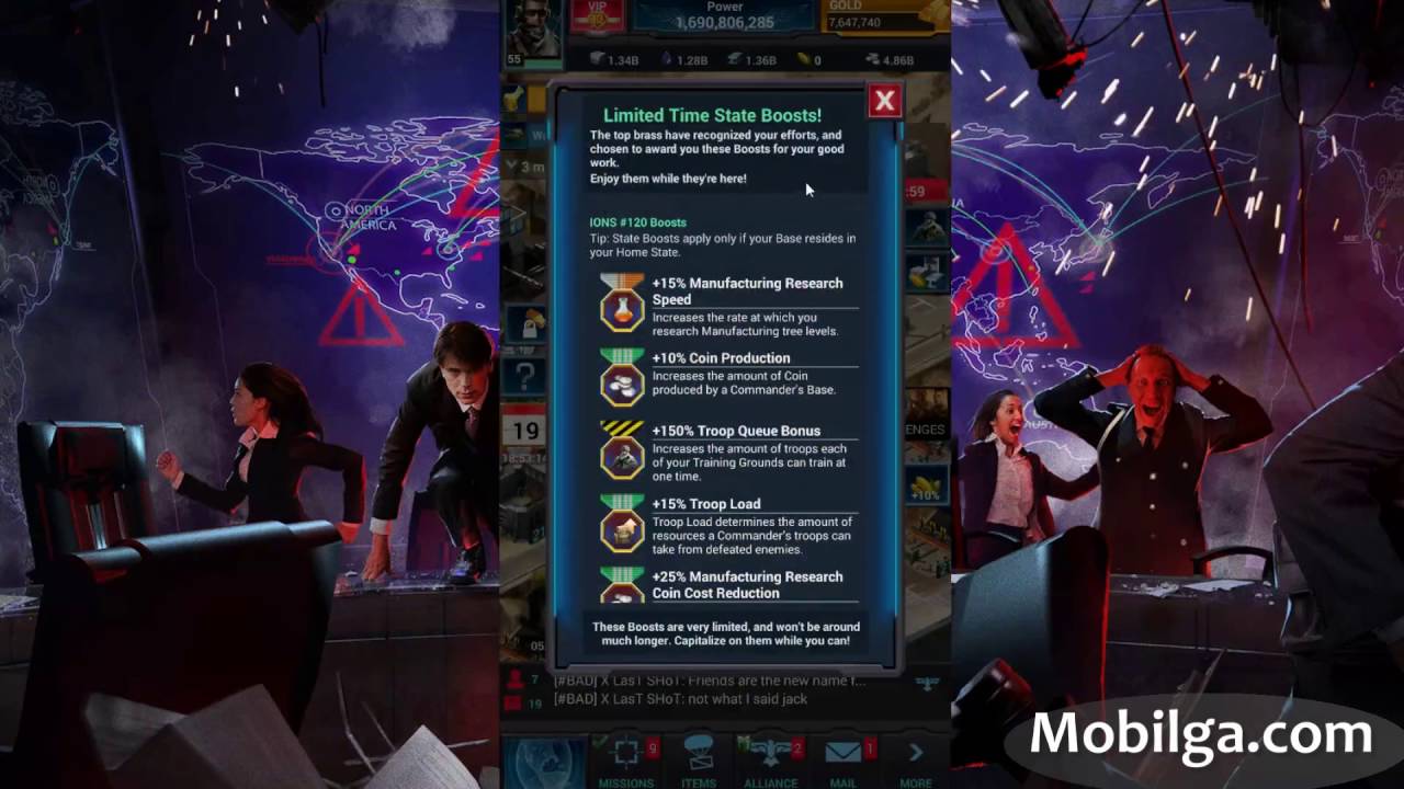 Mobile Strike Gold 801 MILLION POWER QUADRUPLE RALLY - Mobilga#3