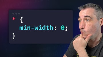 The problem with min-width: 0