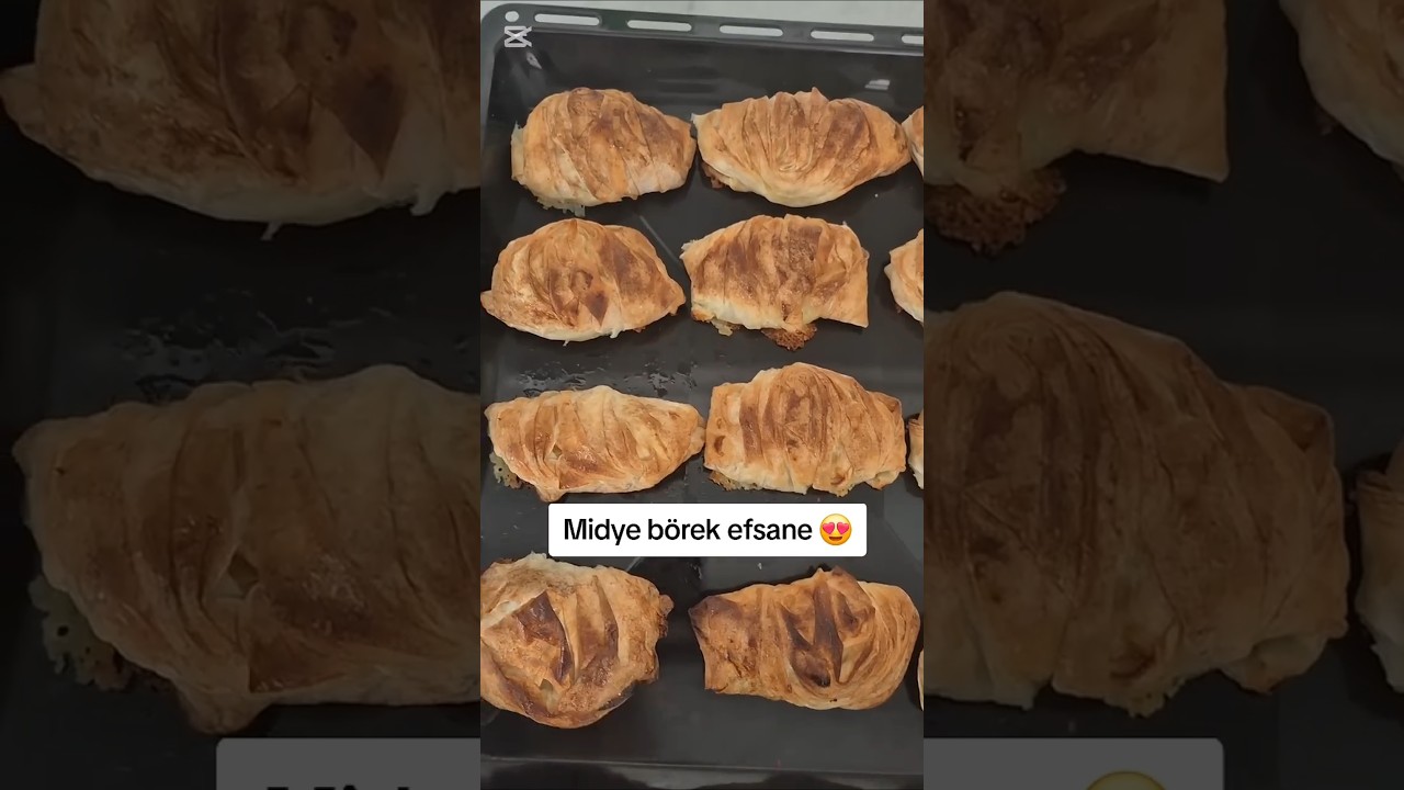 Midye Börek Tarifi | Yufkadan En Kolay Çıtır Börek #shortvideo