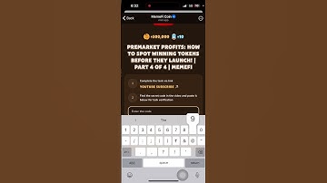 PREMARKET PROFITS: HOW TO SPOT WINNING TOKENS BEFORE THEY LAUNCH! | PART 4 OF 4 | MEMEFI Video Code