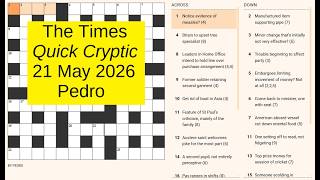 The Times Quick Cryptic 3307