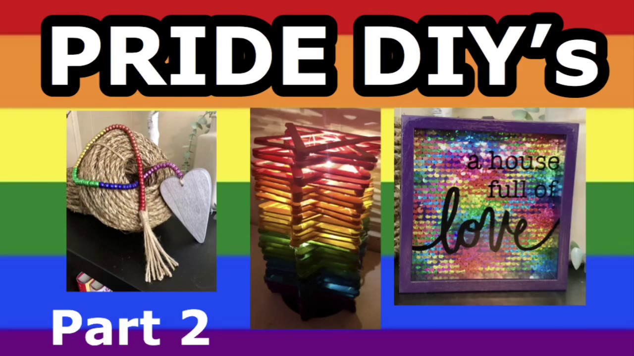 PRIDE DIY Home Decor DIY Part 2 YouTube