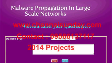 Malware Propagation in Large Scale Networks