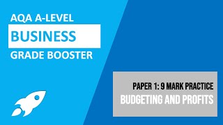 Aqa A-Level Business Grade Booster 9-Mark Question On Budgeting