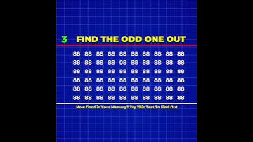 Guess The Odd One Out - Digits -4 #shorts