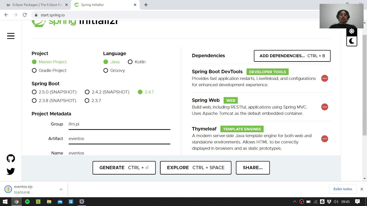 Spring Boot - Aula 01 - Criando primeira aplicação - YouTube