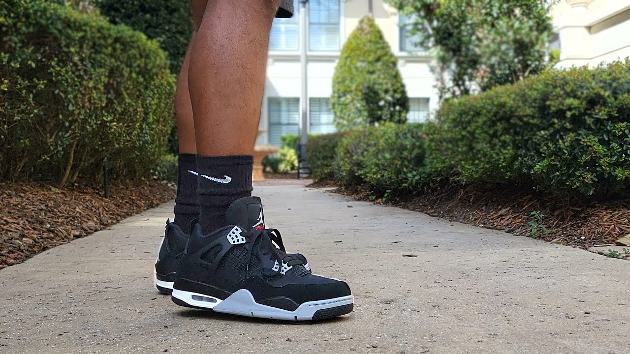 AIR JORDAN 4 BLACK CANVAS, EARLY REVIEW, FIRE SHOE