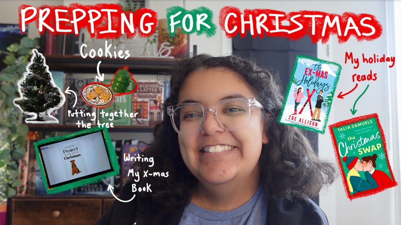 Prepping for Christmas Vlog (Writing my Christmas Book, My Holiday Reads and a Hallmark Movie!)