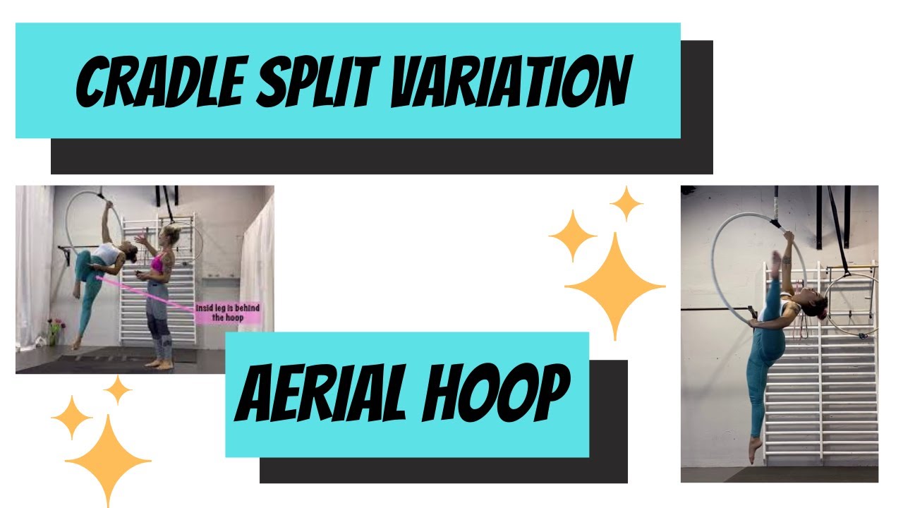 cradle split variation on aerial hoop tutorial