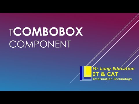 Combo Box component in Delphi