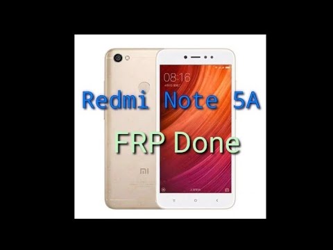 Redmi Note 5a Frp Miui 11