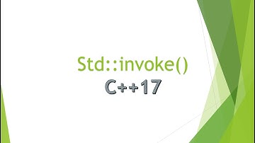 std::invoke C++17 Language feature