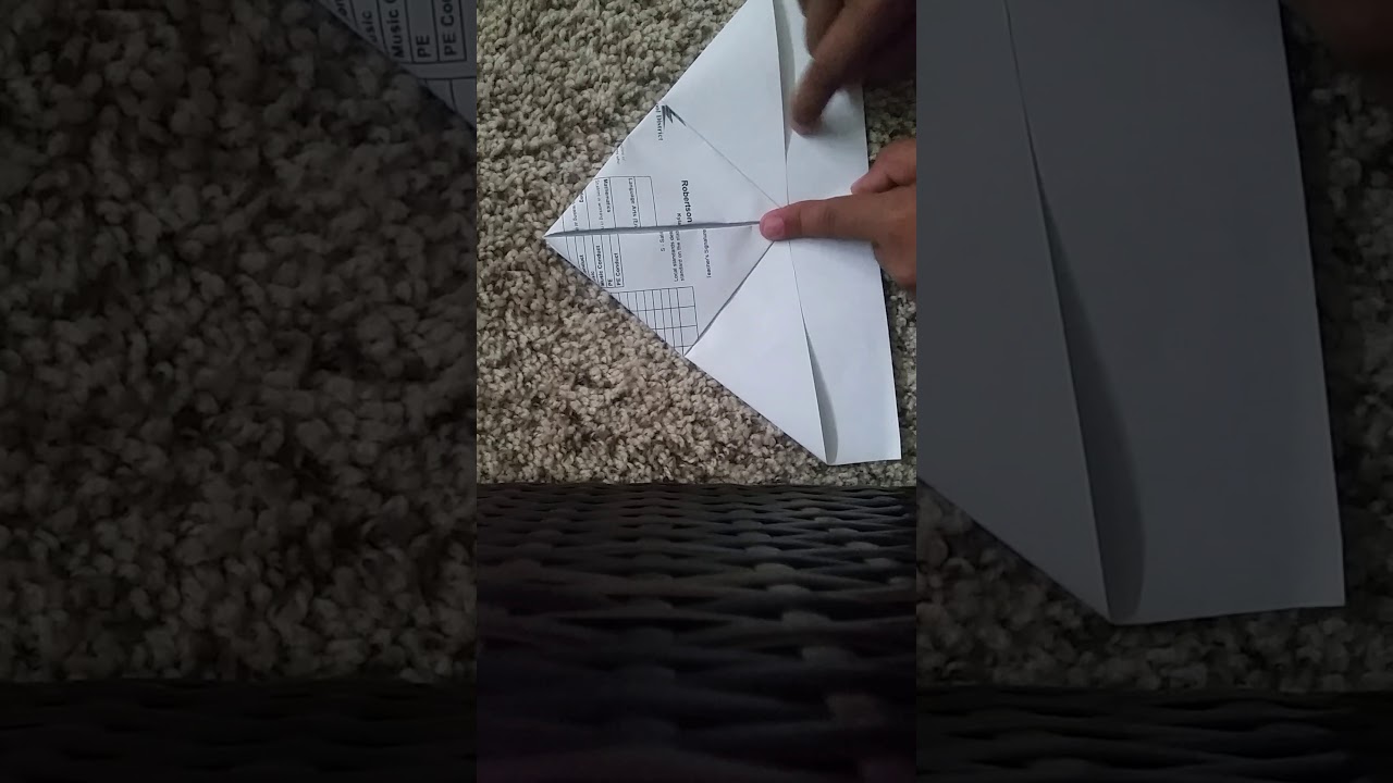 How to make a arrowhead paper airplane YouTube