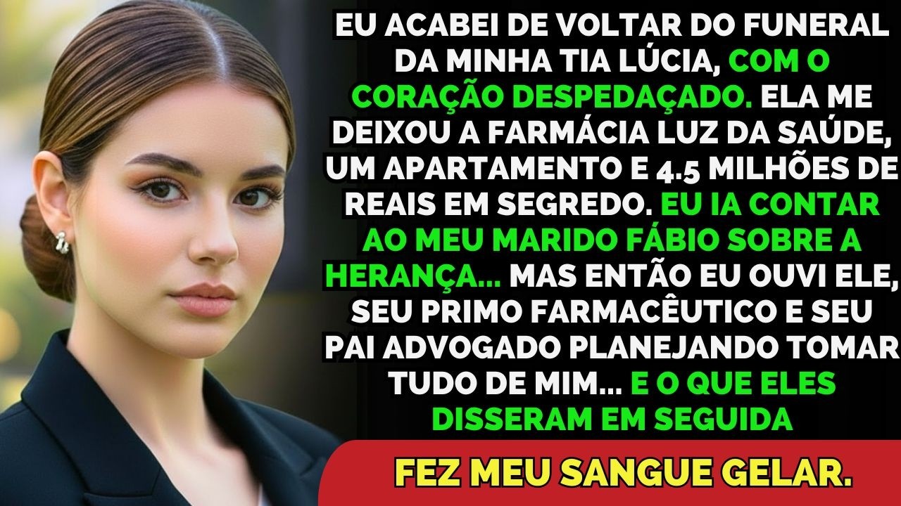 Voltei Do Funeral Da Minha Tia Com 4.5 Milhões De Herança — E Ouvi Meu Marido E Seu Primo...