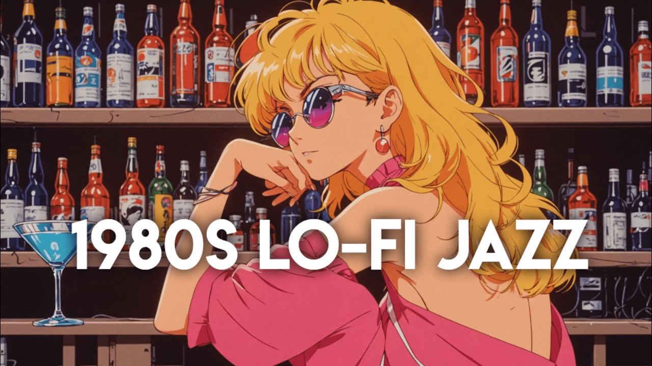Retro 80s Bar Night 🎧 | Lofi Hip Hop & Jazz Chill Mix 🚗✨