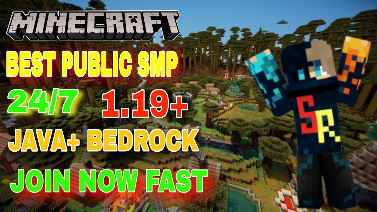 Best Public SMP For java and Bedrock😈 || 1.19 Minecraft SMP server | IN ...