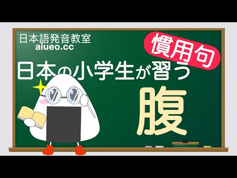 【日本語慣用句】JLPT《腹》일본어 공부(tiếng Nhật)