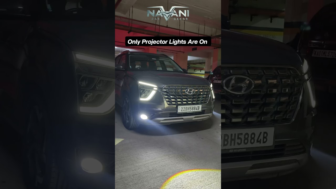 Hyundai Creta 2023 Light Upgrade | GTR Tri-Color Projectors (Plug & Play + Bracket)