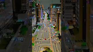 🎬 : Night City Drive 4K | Beautiful City Lights View 🌃 | Amazing Urban Night Scene