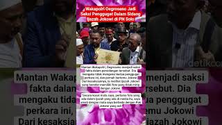 Download Lagu Wakapolri Oegroseno Jadi Saksi Penggugat Dalam Sidang Ijazah Jokowi di PN Solo MP3