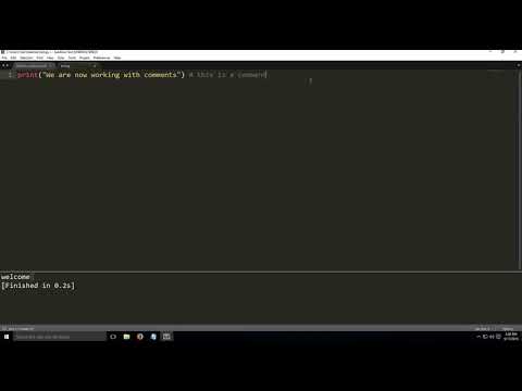 Single Line Comment in Python