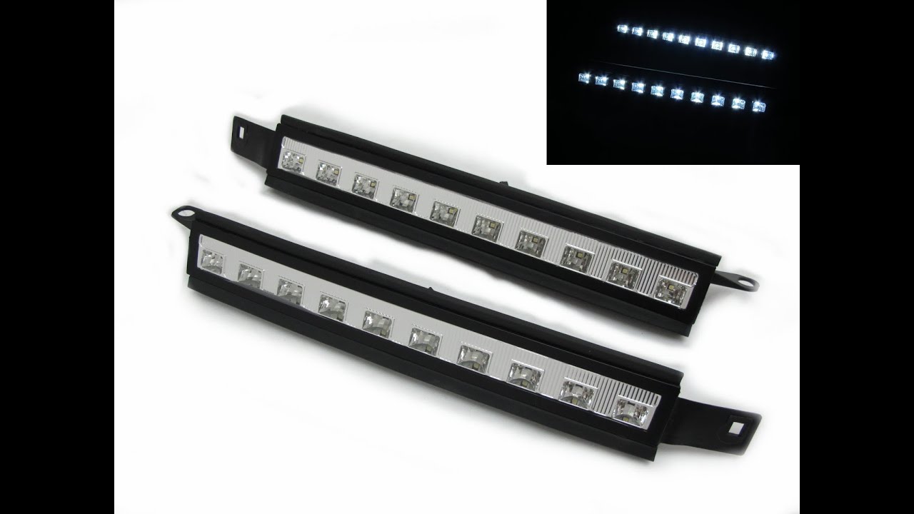 CrazyTheGod W124 19851996 Headlight Moulding Trim DRL Daytime Running