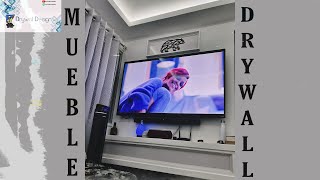 MUEBLE DE SALA HECHO CON PANELES DE YESO