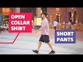 【OUTFIT】OPEN COLLAR SHIRT & SHORTS 