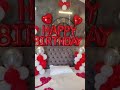 Birthday room decoration ideas | girlfriend birthday surprise | birthday party | balloon decoration