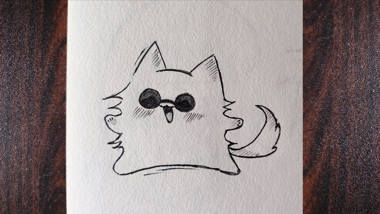 How to draw gojo cat | Easy to draw step by step drawg tutorial 