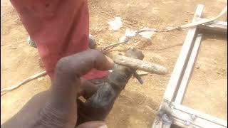 how to weld a steel window for beginners#villagewelder#villagelife#BM AFRICA(1)
