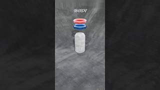 Cylinder vs Ring | Soft Body Physics Test in Blender#asmr #youtube #blender