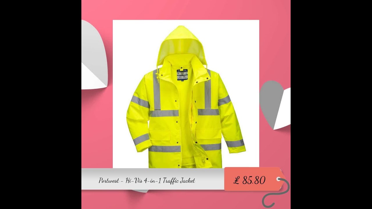 Portwest - Hi-Vis 4-in-1 Traffic Jacket