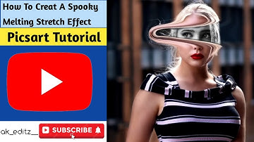 How To Creat A Spooky Melting Stretch Effect Picsart Tutorial #youtube #yt #picsart #edit