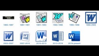 Microsoft Word Icon Evolution || WINDOWS