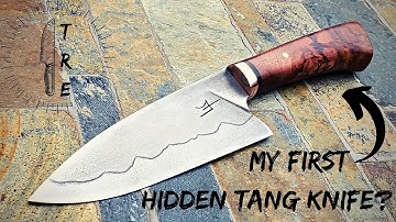 Completing My First Hidden Tang Handle! | Knife Makers Vlog