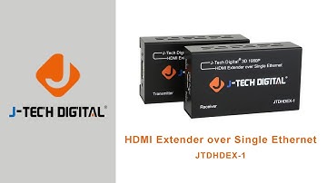 Digital HDMI Extender By Single Ethernet Cable (Model: JTDHDEX-1)